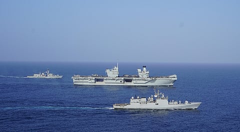 Indian Navy, Royal Navy participate in Passage Exercise in North Arabian Sea 