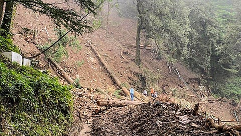 Himachal: Rains trigger landslides at several places; orange alert issued  