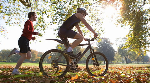 Cycling can be 4 times more efficient than walking