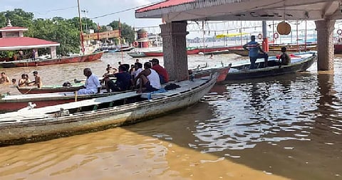 Ganga crosses danger mark in Varanasi, ghats inundated   