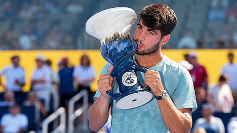 Carlos Alcaraz won the Cincinnati Open title 