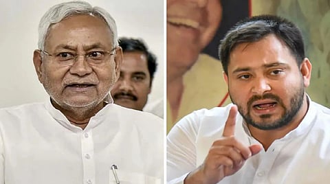 Bihar CM Nitish Kumar and  RJD leader Tejashwi Yadav