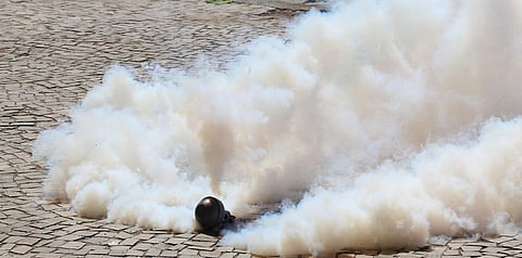 tear gas