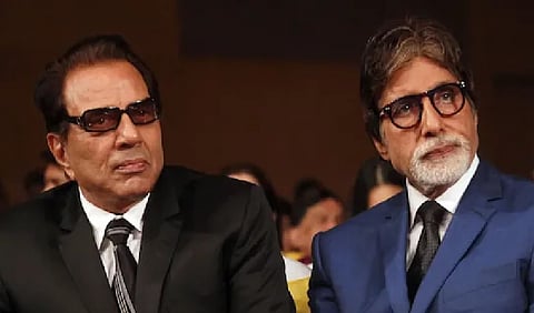 Dharmendra and Amitabh Bachchan 