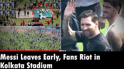After failing to catch a clear glimpse of Argentine icon Lionel Messi