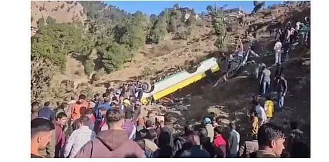  Bus accident Himachal Pradesh's Sirmaur district 