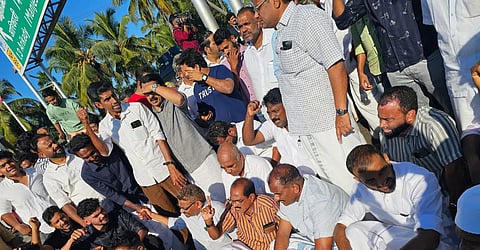 Protest blocks NH-66 in Kasaragod over toll collection, agitators arrested and removed