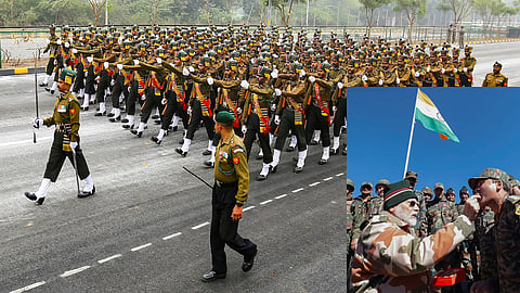 Indian Army soldiers stand as a symbol of selfless service, safeguarding nation