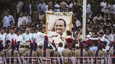 Slogans, tears as villagers mourn Pawar at his Katewadi home