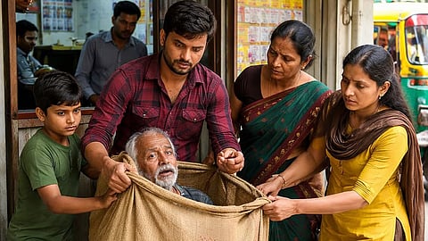 Bengaluru family attempts to send man in 'parcel' to protest high bus fares 