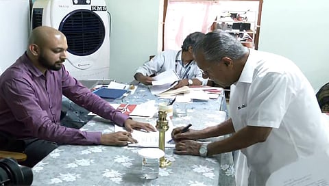 Kerala CM Pinarayi Vijayan files nomination from Dharmadom constituency 