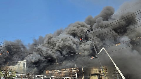 Officials say at least 10 people were killed in a South Korean factory fire 