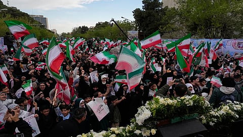 Protesters in Iran express outrage at US, Israel after ceasefire