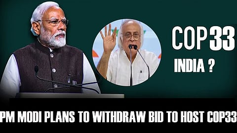 Cong's dig at govt on withdrawing bid to host COP33 