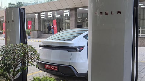 Tesla car showroom