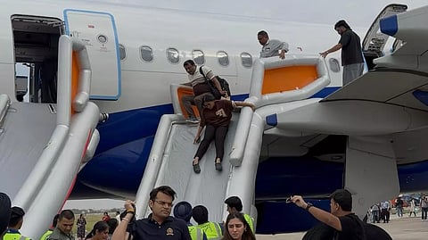 Emergency evacuation at Chandigarh airport