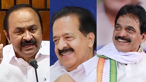  V D Satheesan, Ramesh Chennithala and K C Venugopal