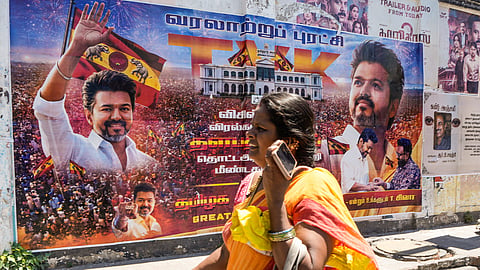Vijay poster in Chennai