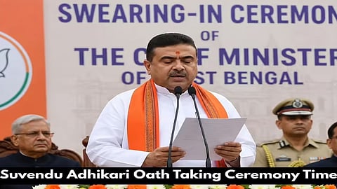 Suvendu Adhikari takes oath as first BJP CM of West Bengal