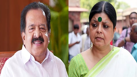 AICC Kerala In-Charge Deepa Dasmunsi meets Chennithala