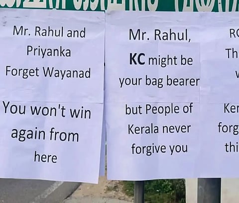 Case registered over posters targeting Cong national leaders in Wayanad