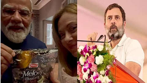 Rahul attacks Modi over candy gift to Italian PM Georgia Meloni