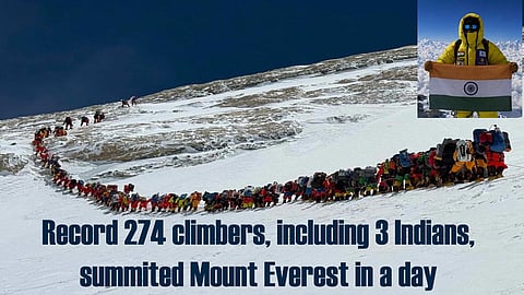 3 Indians among 274 to summit Mt Everest