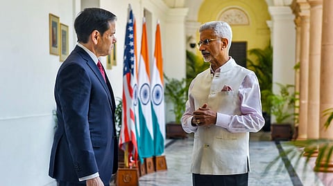 External Affairs Minister S Jaishankar during a meeting with US Secretary of State Marco Rubio, in New Delhi on May 24, 2026.