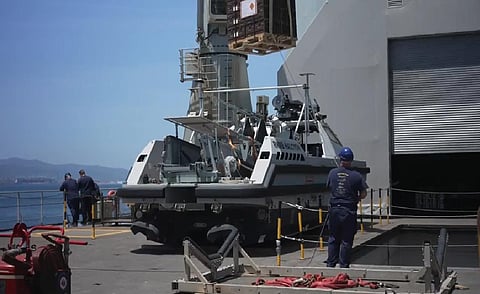 Britain's navy prepares to clear mines in Strait of Hormuz while waiting for peace deal