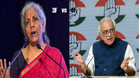 'She forgot fourth F - falling private investment': Congress' dig at Sitharaman's '3Fs' call