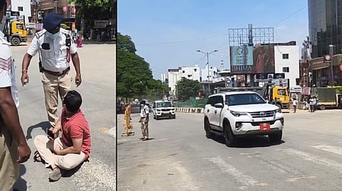 Probe ordered after man protests VIP traffic halt for pregnant wife in Bengaluru 