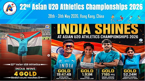 PM congratulates Indian team for winning 19 medals at Asian U20 Athletics