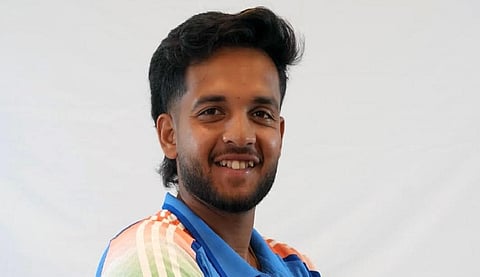 Rookie Indian all-rounder Harsh Dubey 