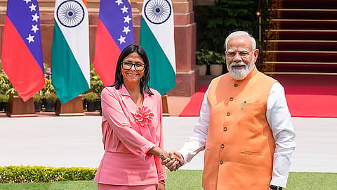 PM Modi holds talks with Venezuela's acting president