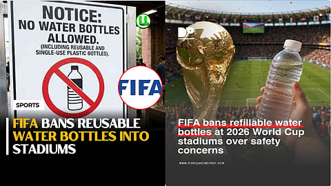 FIFA prohibits fans from bringing refillable water bottles