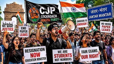 Students, parents at CJP protest, cite education concerns