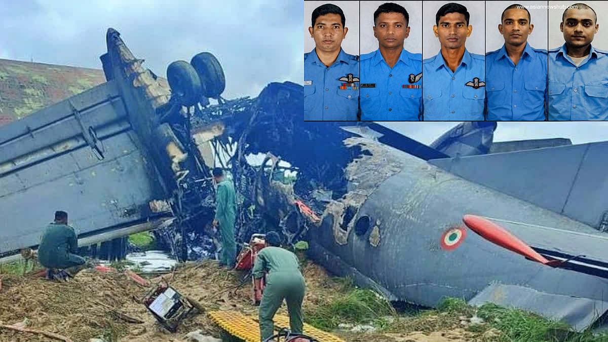 5 IAF personnel killed in crash of AN-32 transport plane in Assam