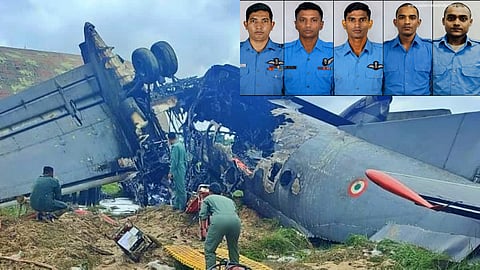 5 IAF personnel killed in crash of AN-32 transport plane in Assam