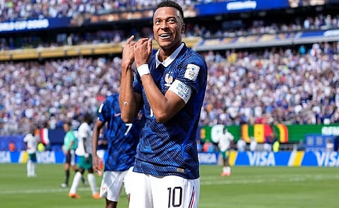 France striker Kylian Mbappe scores 13th and 14th World Cup goals, moving into tie for 3rd most