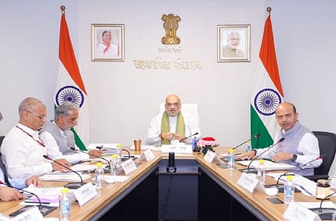Union Home Minister and Minister of Cooperation Shri Amit Shah  chaired a series of review meetings in New Delhi on national-level cooperative initiatives