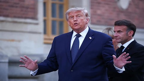 Trump says he signed agreement on ending war in Iran while at Versailles