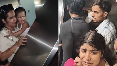 UP: 13 people trapped in mall lift for 35 minutes, teenager faints 