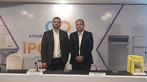 Mr. Anujeet Darade, Managing Director of Atharva Polyplast Limited (L)