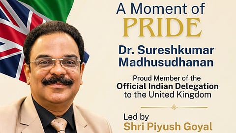 Dr. Sureshkumar Madhusudhanan joins FICCI’s high-level delegation to the UK led by Piyush Goyal, strengthening India–UK trade, investment and workforce mobility ties.