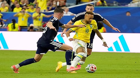 Neymar makes first appearance in World Cup as second-half sub for Brazil against Scotland