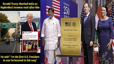 TelanganaDy CM Mallu Bhatti Vikramarka and US Ambassador to India Sergio Gor with his wife during the ceremony