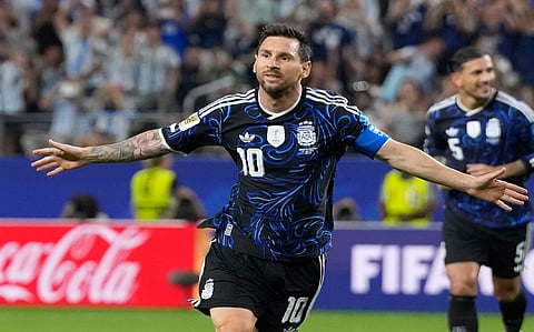 Messi becomes first to score in 7 straight World Cup games while extending goals record