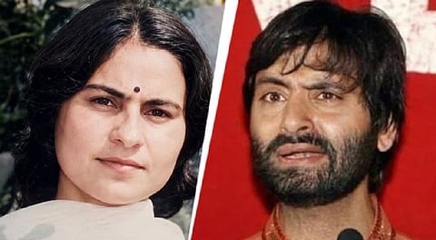 Sarla Bhat and Yasin Malik