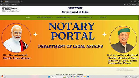 Meghwal launches upgraded notaries portal