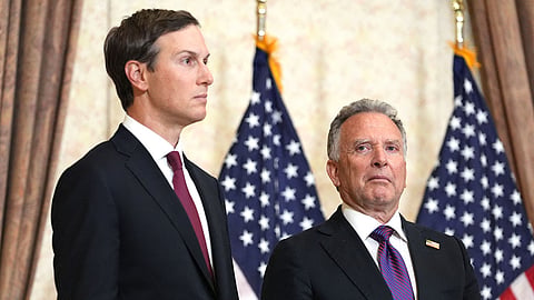U.S. President Donald Trump’s son-in-law Jared Kushner and special Mideast envoy Steve Witkoff.